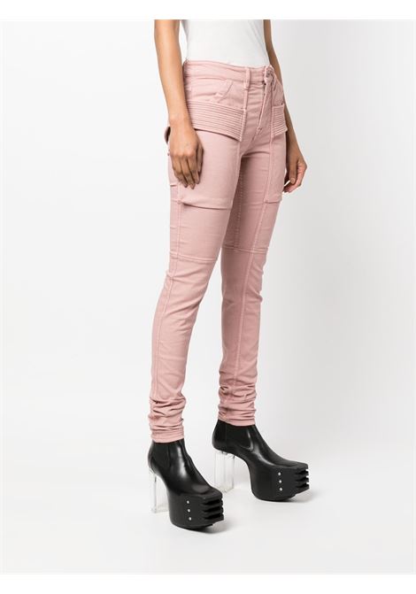 Jeans skinny con tasche applicate in rosa - donna RICK OWENS DRKSHDW | DS01C6312SDO63